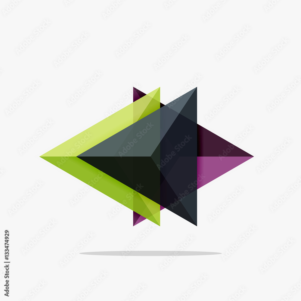 Blank triangle layout business template Blank triangle layout business template