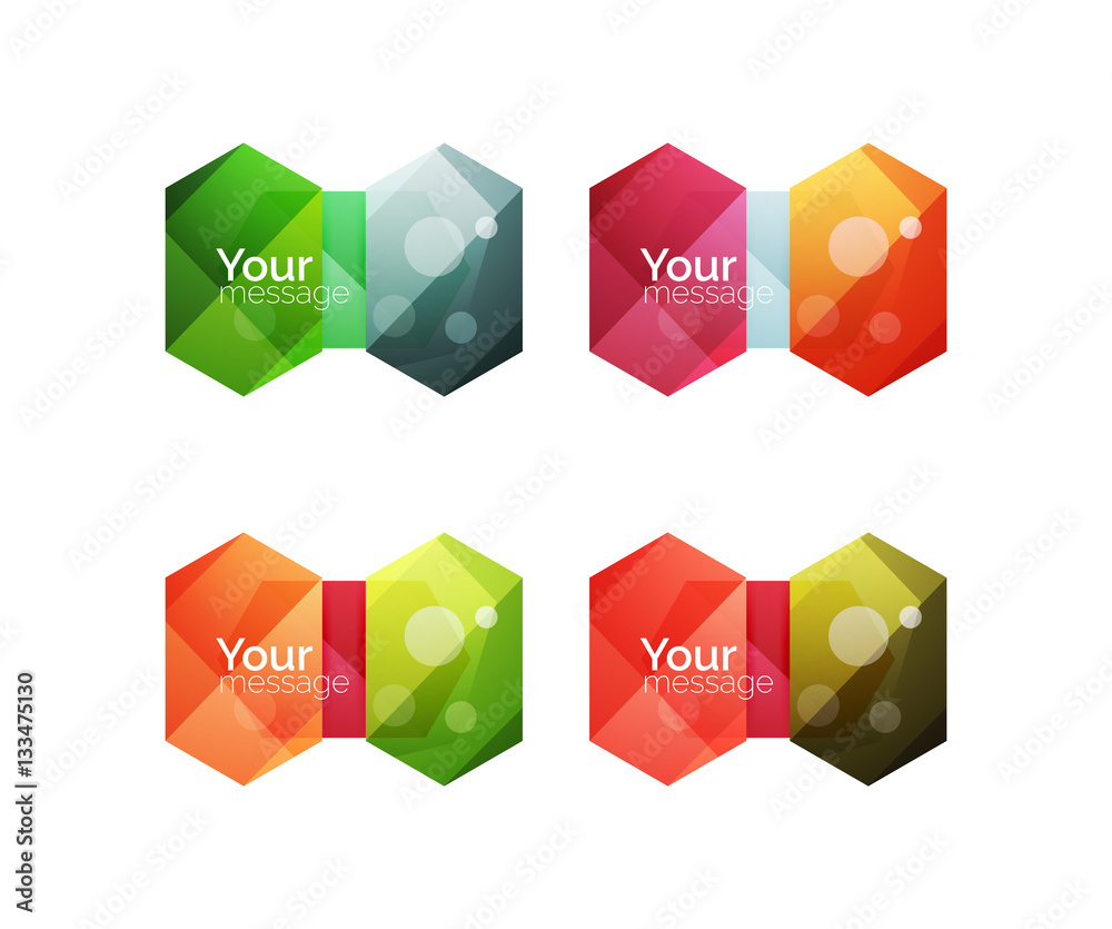 Vector shiny blank web option boxes Vector shiny blank web option boxes
