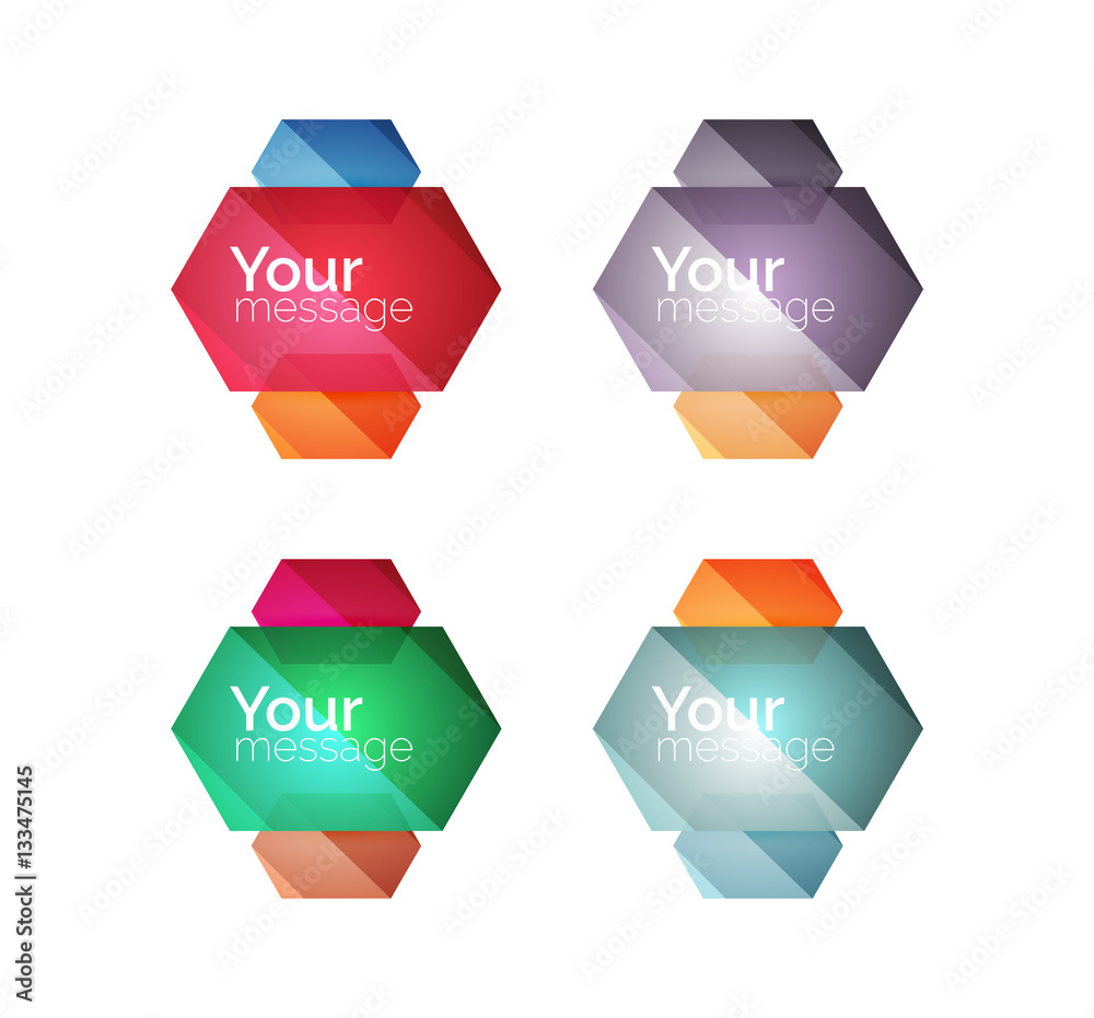 Vector shiny blank web option boxes Vector shiny blank web option boxes