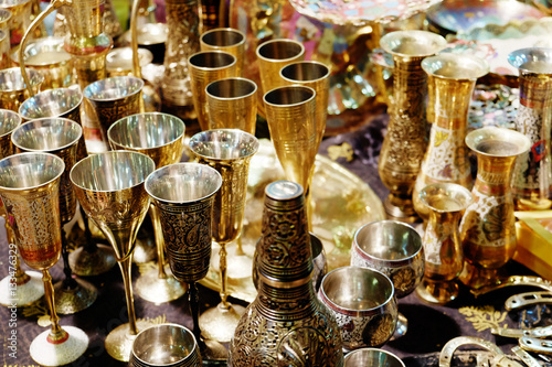 beautiful Golden cups and jugs