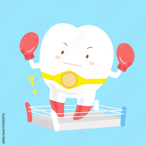 tooth wear boxing gloves