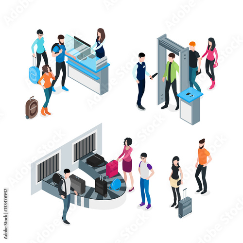 Airport Isometric Concept