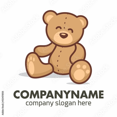 Teddy Bear logo icon vector template