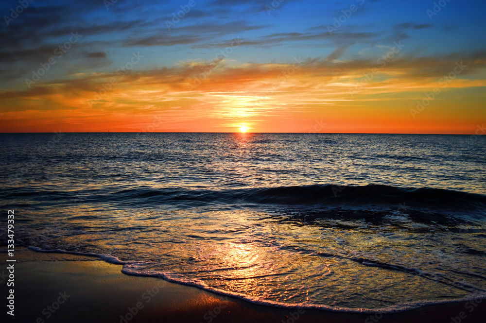 Sunset at Baltic Sea - Leba/Poland