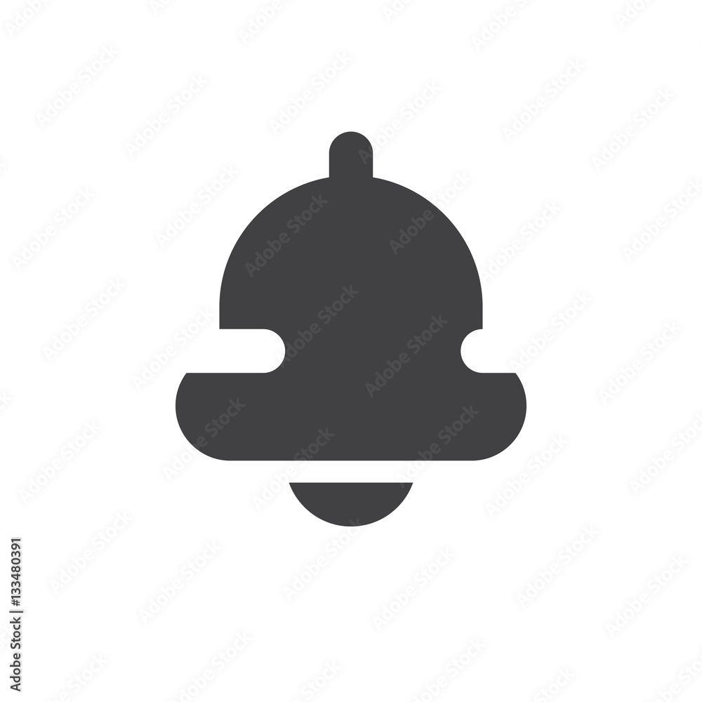 Bell icon vector, filled flat sign, solid simple pictogram isolated on white. Alarm symbol, logo illustration Bell icon vector, filled flat sign, solid simple pictogram isolated on white. Alarm symbol, logo illustration