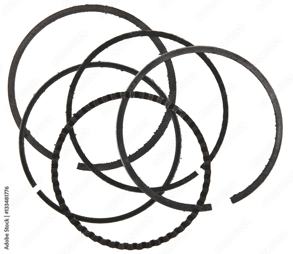 ring on the piston ring on the piston