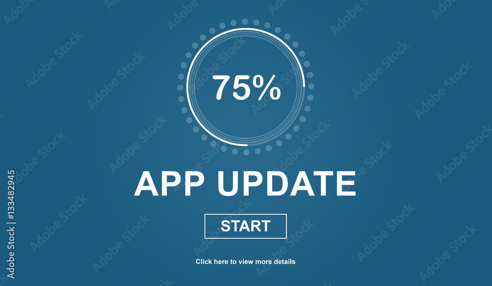 Application update concept Application update concept