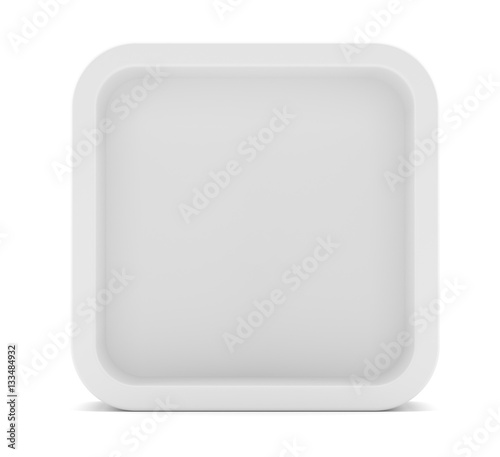 White rectangle with rounded corner