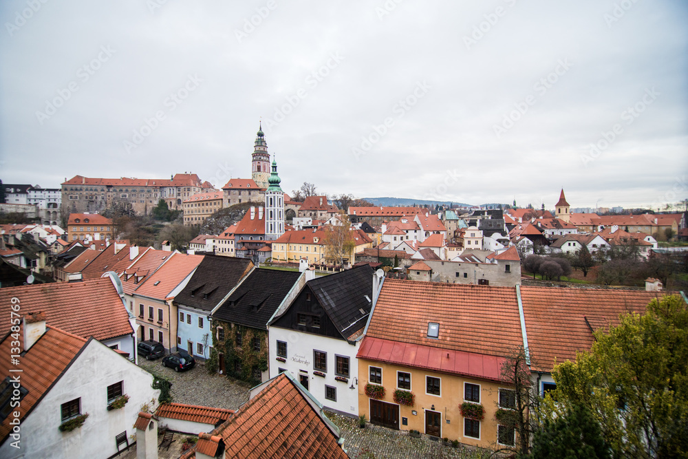 Cesky Krumlov, Czech Republic in autumn - like a point of turistic destination
