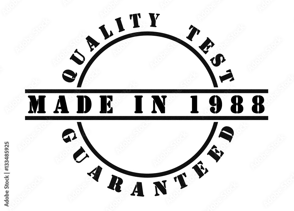 Fototapeta premium Made in 1988