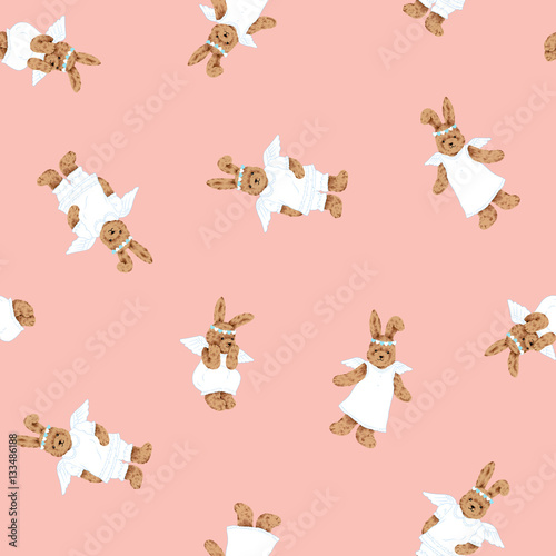 Wallpaper Mural 可愛いウサギ柄 Torontodigital.ca