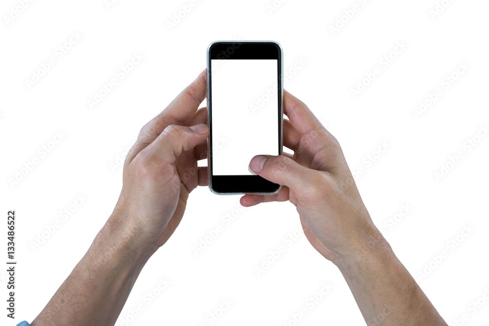 Close-up of hand using mobile phone Close-up of hand using mobile phone