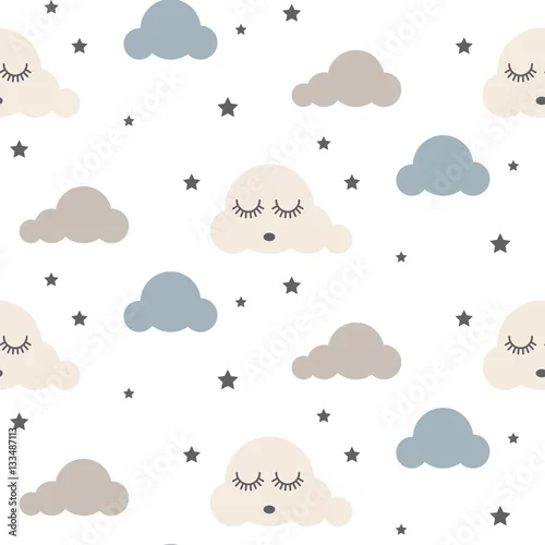 Obraz śpiące chmurki