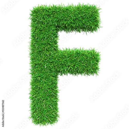 Green Grass Letter F