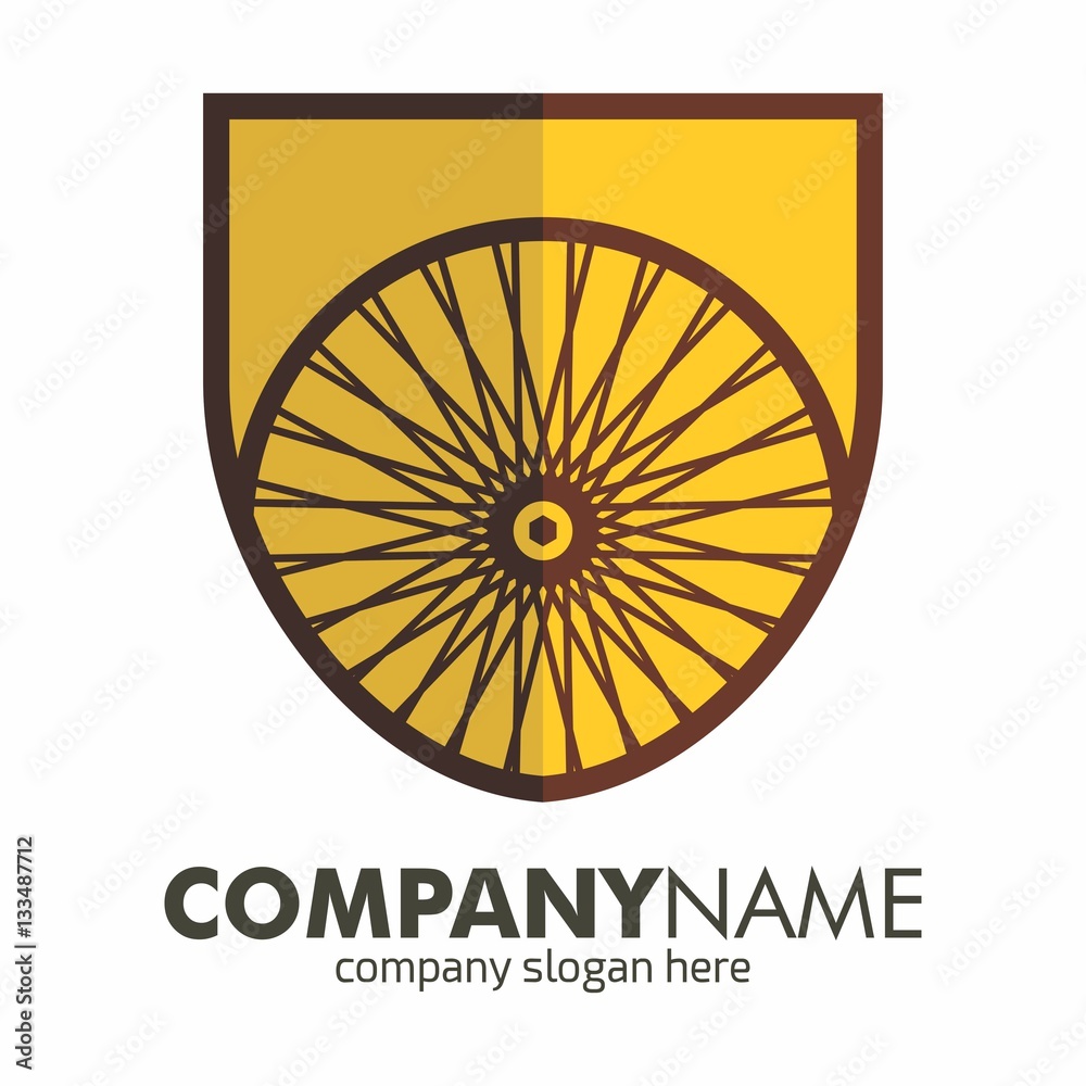 Wheels logo icon vector template