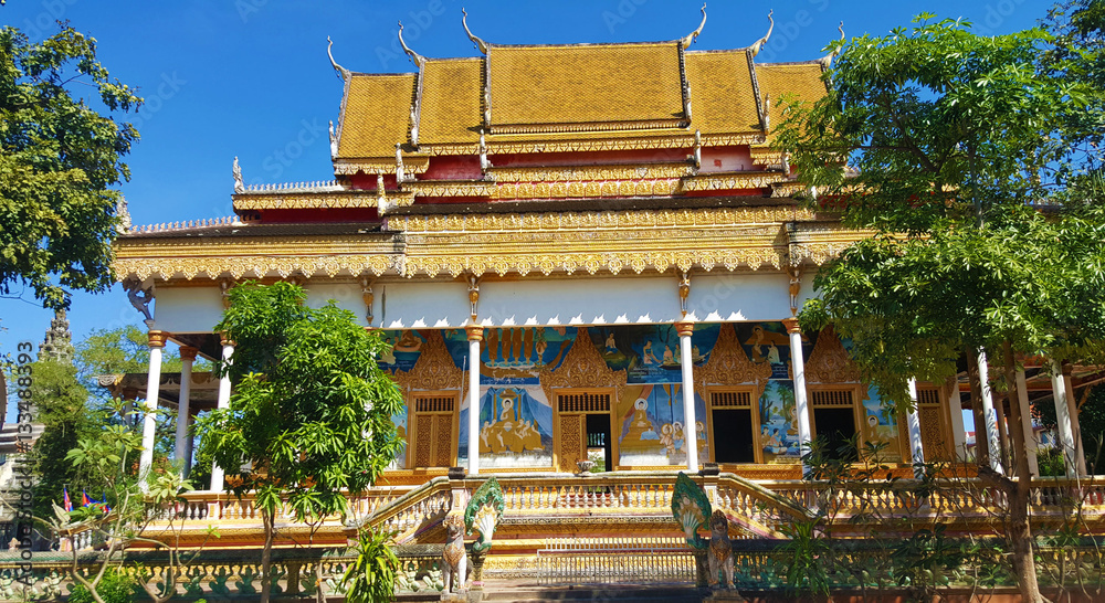 Obraz premium Wat Kesararam Siem Reap Cambodia