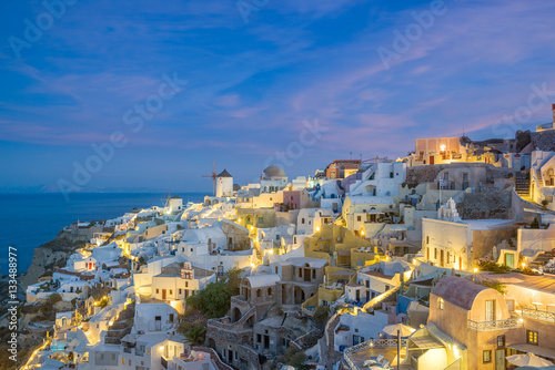  Old Town of Oia or Ia on the island Santorini