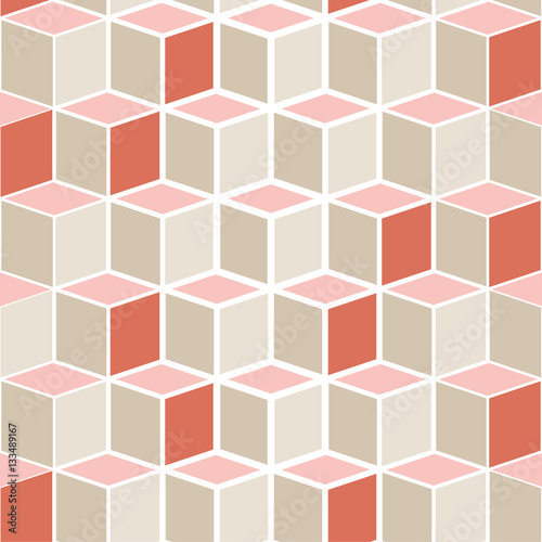 Seamless pattern cube background. Print. Repeating background. Cloth design, wallpaper.