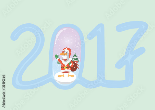 2017 together with the symbol - the cock