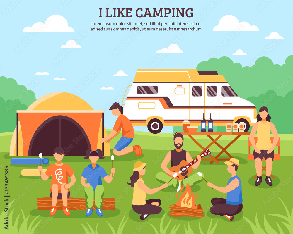 I Like Camping Composition I Like Camping Composition