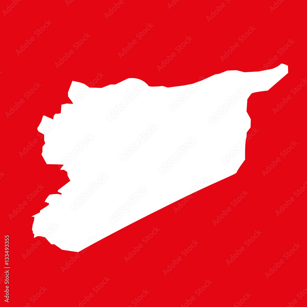 Fototapeta mapa syrii na tle res