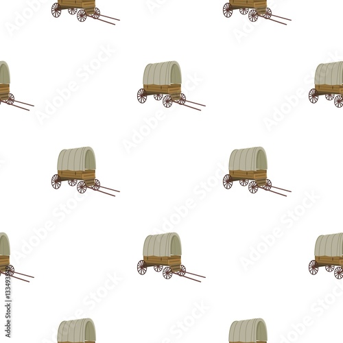 Cowboy wagon icon cartoon. Singe western icon from the wild west cartoon.