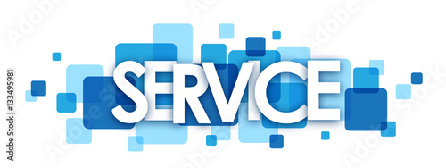 SERVICE vector letters icon