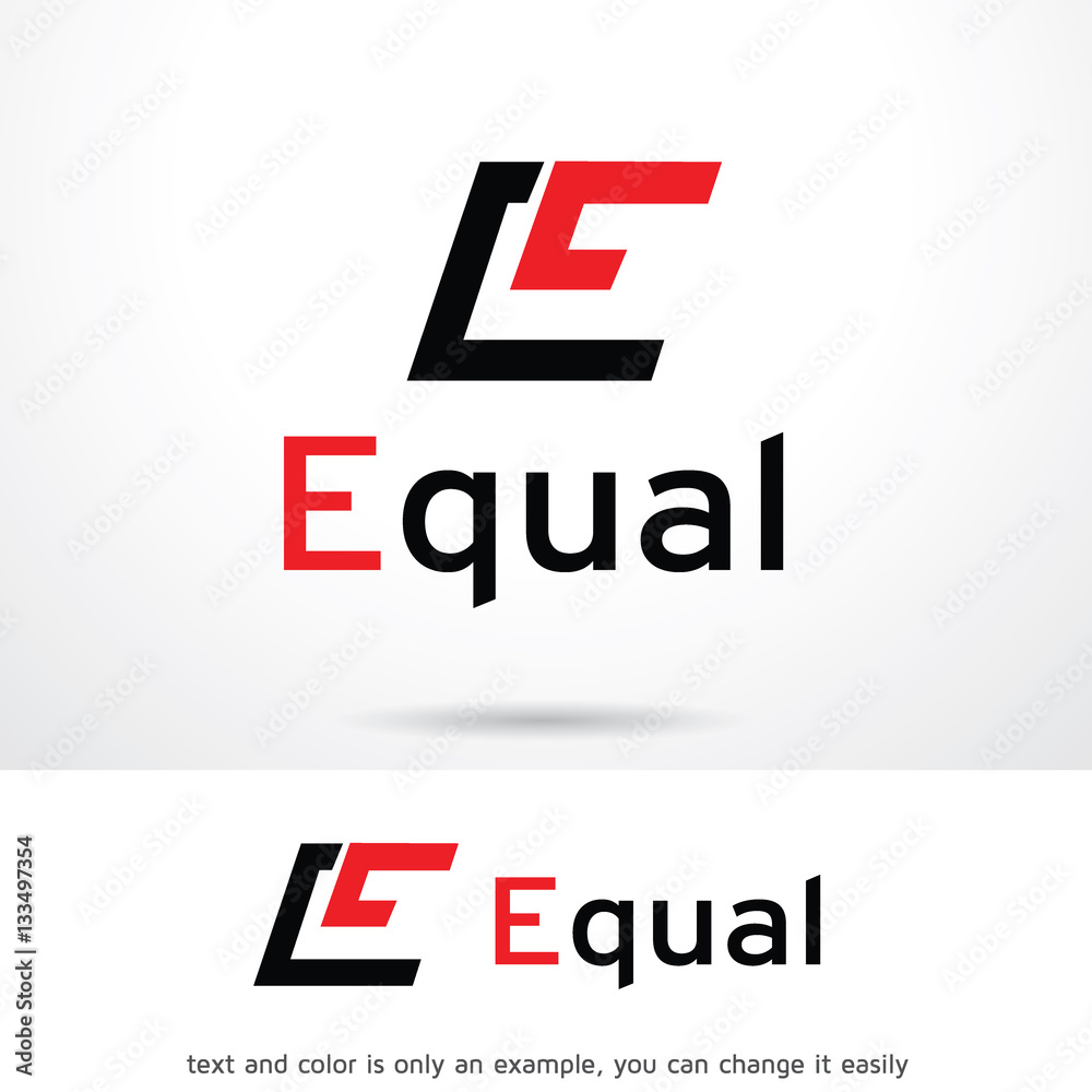 Letter E Equal Logo Template Design Vector Letter E Equal Logo Template Design Vector