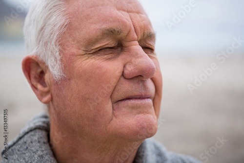 Fotografie Close-up of senior man