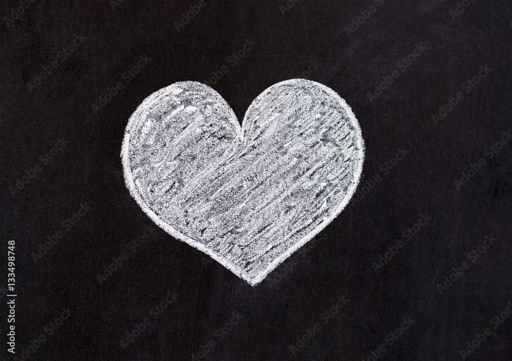 Lover of the heart drawn with chalk on a wooden board for all who love Lover of the heart drawn with chalk on a wooden board for all who love
