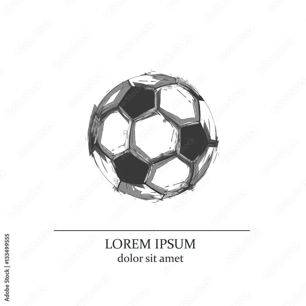 Obraz premium soccer ball easy all editable