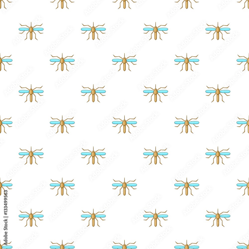 Mosquito pattern, cartoon style Mosquito pattern, cartoon style