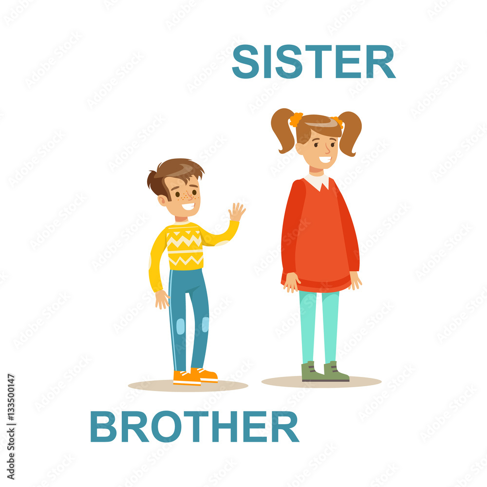 Premium Vector  Old brother annoy his younger brother because too short