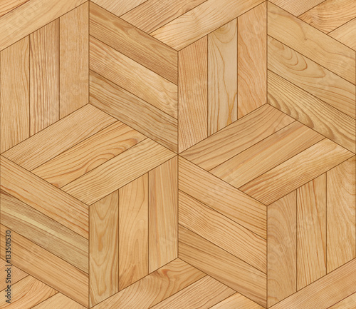 Seamless parquet texture. Can be used for 3D rendering.