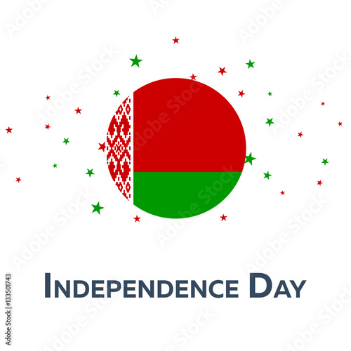 Independence day of Belarus. Patriotic Banner. Vector illustration.