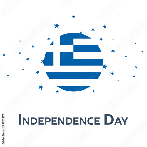 Independence day of Greece. Patriotic Banner. Vector illustration.
