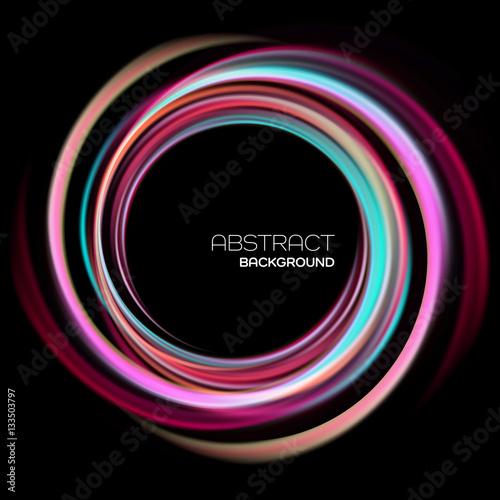 Abstract background with luminous swirling backdrop.