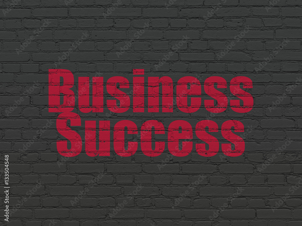 Finance concept: Business Success on wall background Finance concept: Business Success on wall background