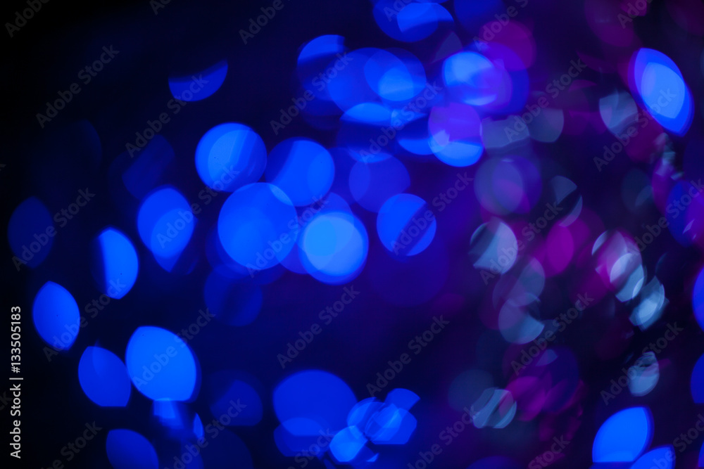 Blue bokeh abstract on black background Blue bokeh abstract on black background