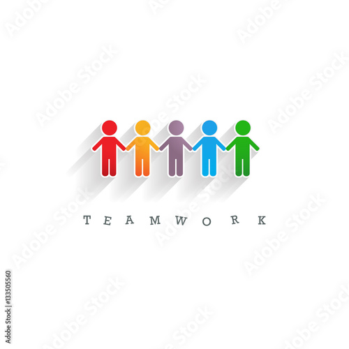 équipe de travail, icone logo