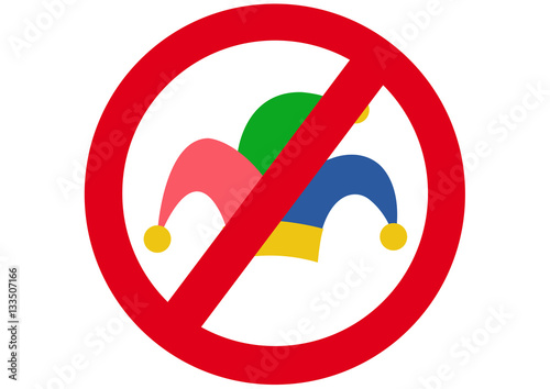 Schild Karneval verboten