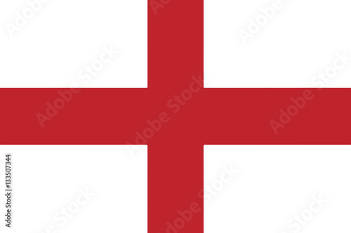 Flag of Genoa, Italy. Vector Format