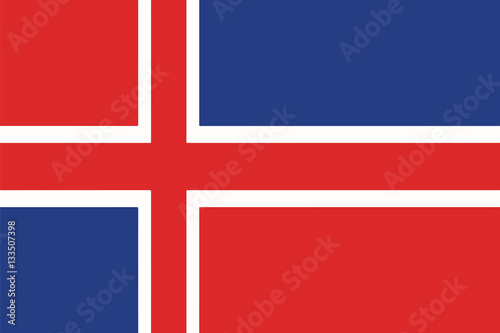 Flag of Gori, Georgia. Vector Format