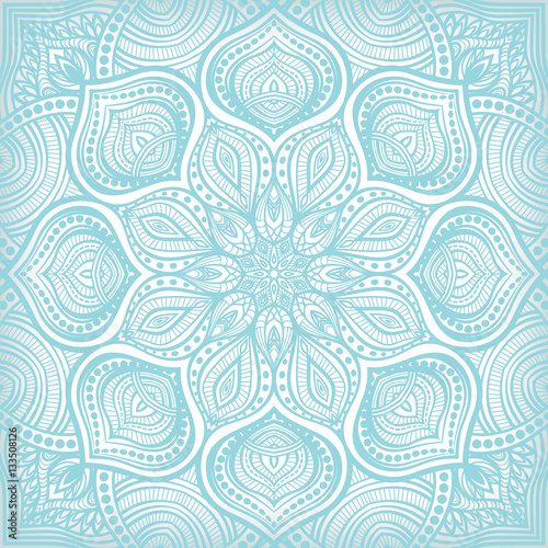 blue lace floral pattern background