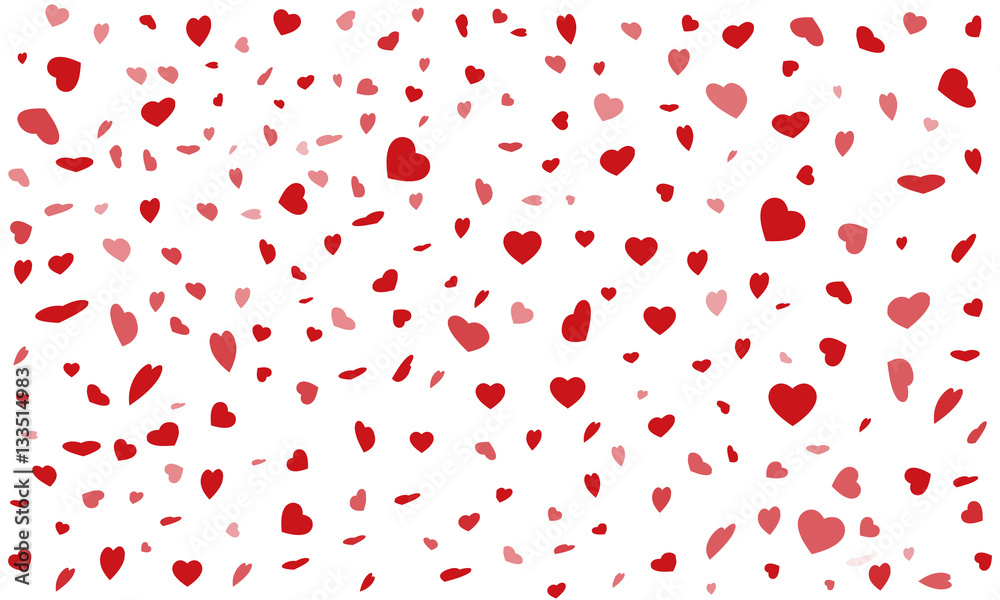 St. Valentine's Day,
vector with a red hearts