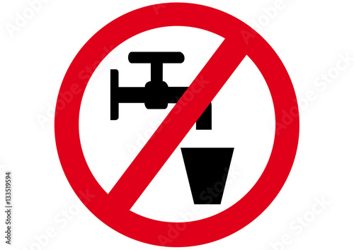  Schild Kein Trinkwasser 