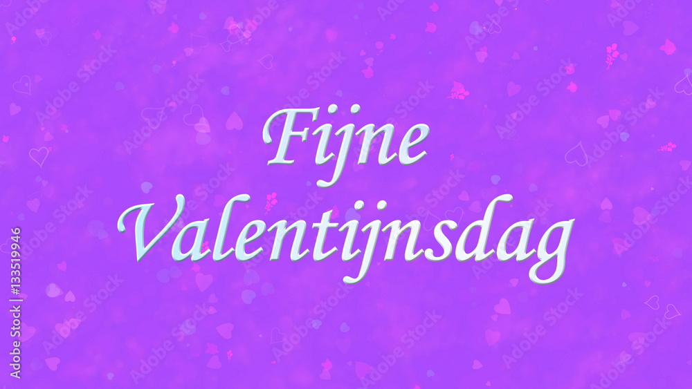 Happy Valentine's Day text in Dutch 