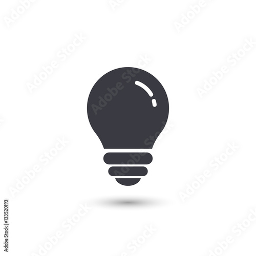 Bulb icon. Vector illustration.
