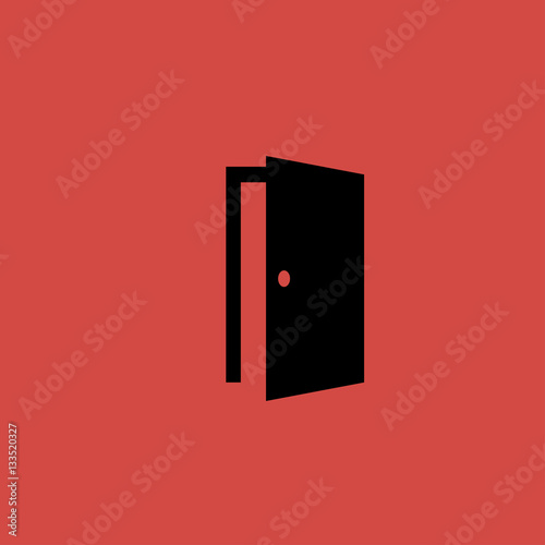 Door Icon. flat design
