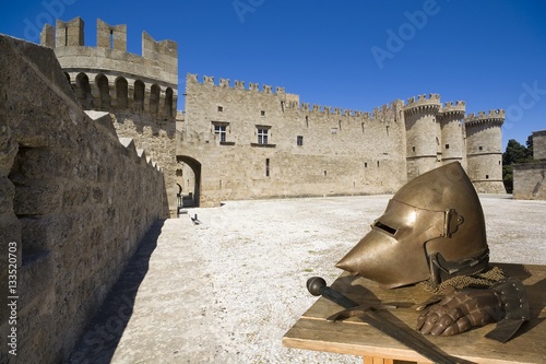 Medieval knight's armor wit...